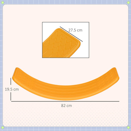 Montessori Balance Board for Kids Ages 3-6 - Orange
