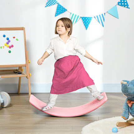 Kids Balance Board for Ages 3-6 Years Core Strengthener - Pink