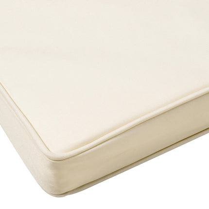 Set of 2 Garden Chair Cushions 45x45 cm with Ties for Outdoor Furniture - Cream White