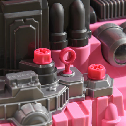 Kids Truck Engine Toy Set with Horn, Light & Car Key for Ages 3-5 - Pink