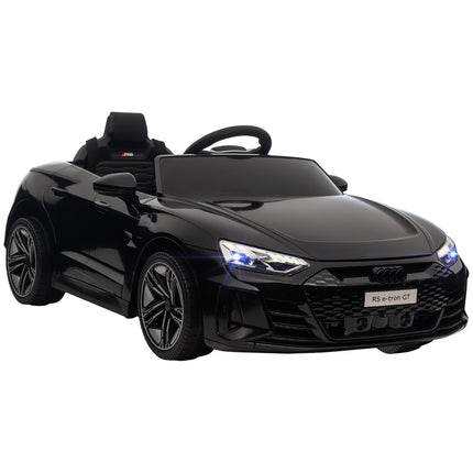 Audi Licensed 12V Kids Electric Ride-On Car with Remote, Suspension, Lights & Music - Black