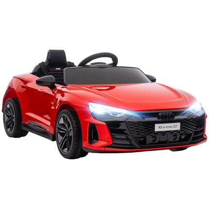 Audi Licensed 12V Kids Electric Ride-On Car with Remote, Suspension, Lights & Music - Red