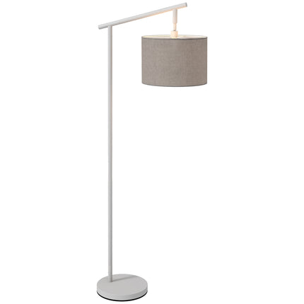 Modern Floor Lamp with 350° Rotating Lampshade and LED Bulb Included - Grey