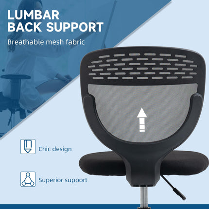Swivel Drafting Chair with Lumbar Support and Adjustable Foot Ring for Standing Desk - Grey