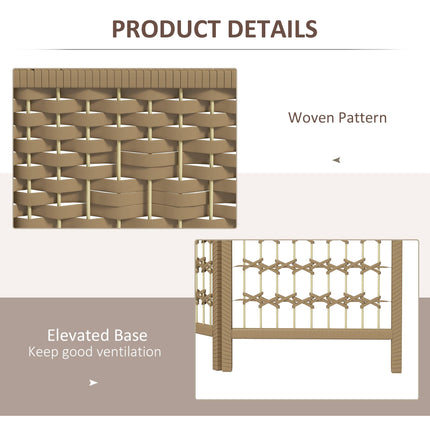 3 Panel Folding Room Divider, Privacy Screen, Paravent Partition Separator for Living Room, Bedroom, Natural Wood