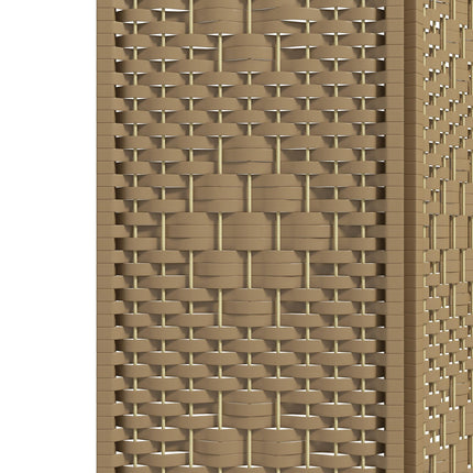 3 Panel Folding Room Divider, Privacy Screen, Paravent Partition Separator for Living Room, Bedroom, Natural Wood