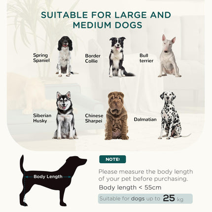 Dog Sofa with Pine Wood Legs and Water-Resistant Fabric for Medium & Large Dogs 100x62x32 cm - Green