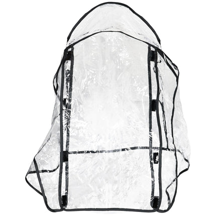 Dog Pram Rain Cover for Small Dogs and Cats with Front and Rear Entry - Transparent