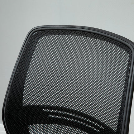 Set of 5 Ergonomic Tall Mesh Back Draughtsman Office Chairs with Adjustable Height, Footrest & 360° Swivel - Black
