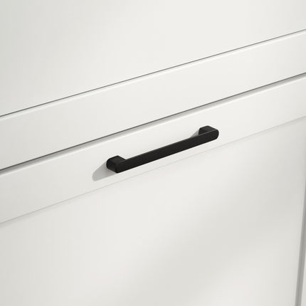 Modern Shoe Cabinet with 2 Flip Drawers and Adjustable Shelves, Narrow Shoe Storage Cabinet with Open Compartment, Holds 10 Pairs for Entryway, Hallway, White