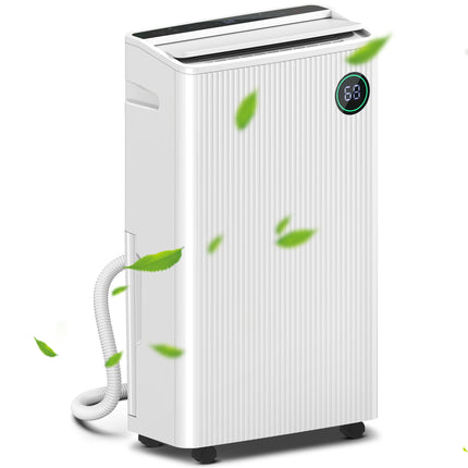 5500mL Portable Dehumidifier with Air Purifier and Timer - White