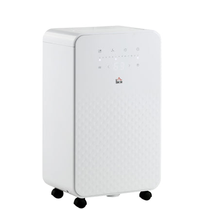 2000mL Portable Dehumidifier with Air Purifier, 24H Timer, 10L/Day Capacity - White