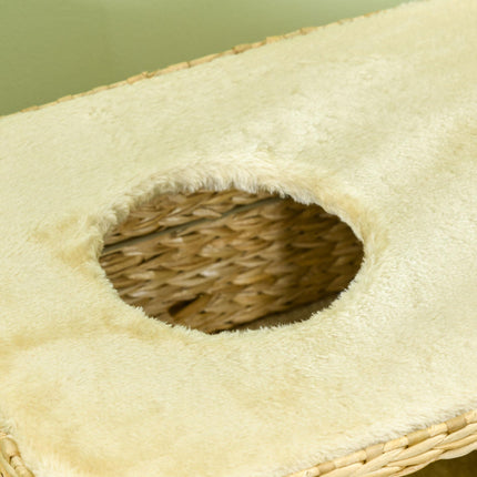 95cm Indoor Cat Tree Tower with Scratching Post, Cat House, Toy Ball, Platform - Beige