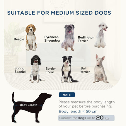 Elevated Dog Sofa Bed for Small & Medium Dogs with Removable Cushion and Anti-Slip Pads - Grey