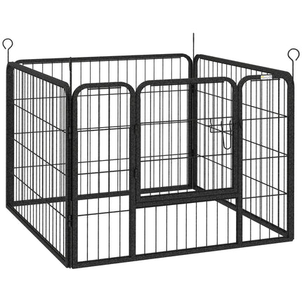 Heavy Duty Foldable 4-Panel Dog Playpen 82x82x60 cm - Grey