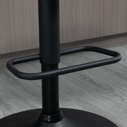 Adjustable Retro Bar Stools Set of 2 with Padded Seats and Swivel - Light Khaki