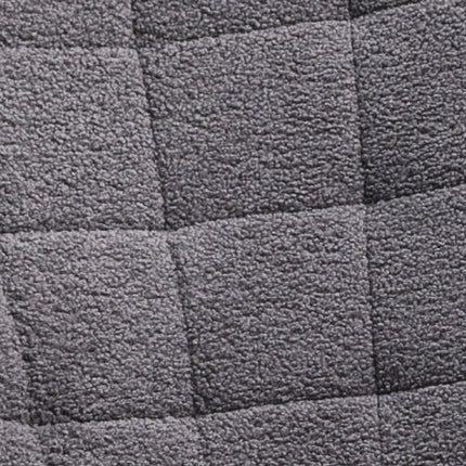 Wingback Nursing Rocking Chair with Berber Fleece Upholstery - Dark Grey
