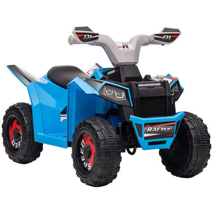 6V Toddler Quad Bike with Forward & Reverse, Wear-Resistant Wheels, Ages 18-36 Months - Blue