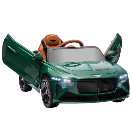 Bentley Bacalar Licensed 12V Kids Electric Ride-On Car with Remote Control - Green