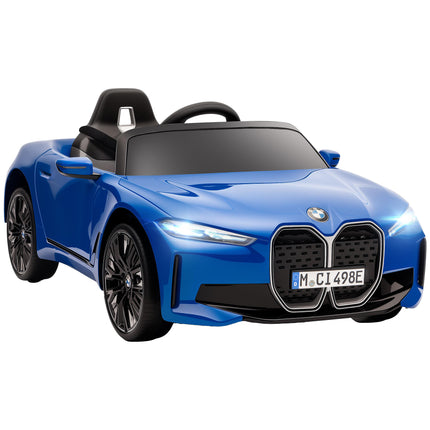 BMW i4 Licensed 12V Kids Electric Ride-On Car - Blue