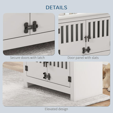 Raised Dog Bowls, Pet Feeding Station, with Storage, Food and Water Bowls, for L