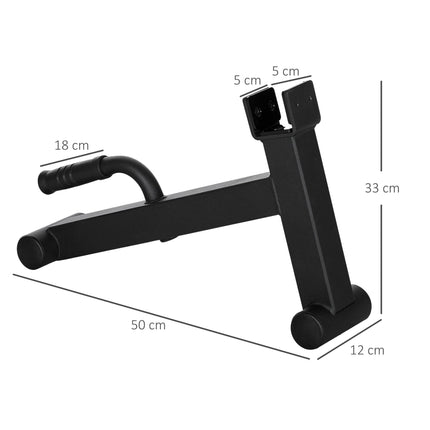 Barbell Deadlift Jack with Non-Slip Handle for Loading 200kg Plates - Black