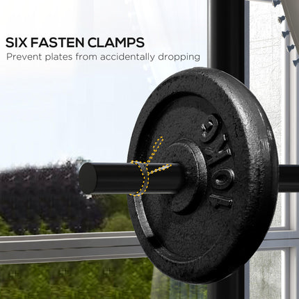 Weight Rack for Olympic Weight Plate, 3 Tier Weight Tree for 2 inch Plates and B