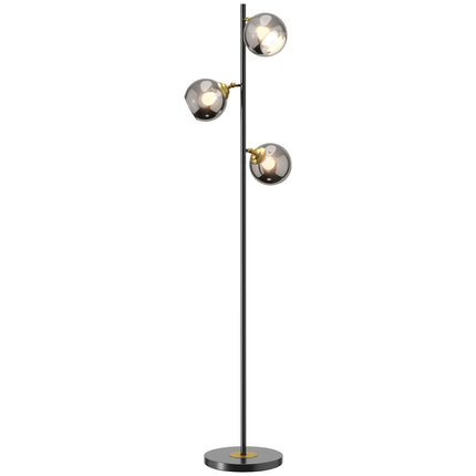 Tree Floor Lamp with 3 Adjustable Lights 162cm Standing Lamp - Grey