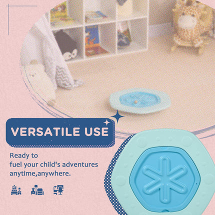 Kids Two-In-One Balance Wobble Board with Ball for Coordination and Motor Skills - Blue