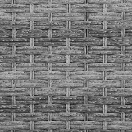 PE Rattan 2-Piece Outdoor Sun Lounger Set with Cushions and 4-Level Recliner Backrest - Grey