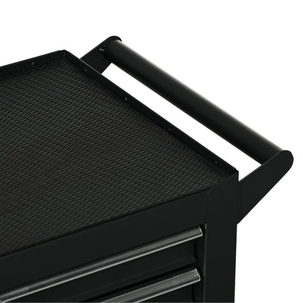 7-Drawer Tool Box on Wheels, Lockable Tool Cabinet with EVA Pat & Ball Bearing,