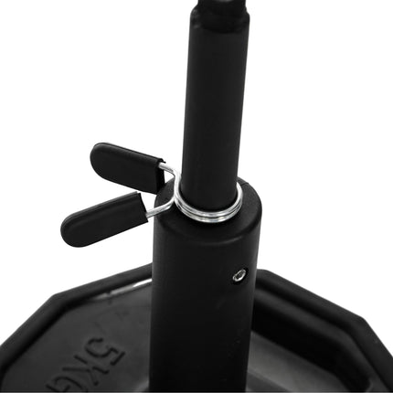 Cable Machine Pulley System for Lat Pulldown & Upper Body Training with DIY Weight Loading - Black