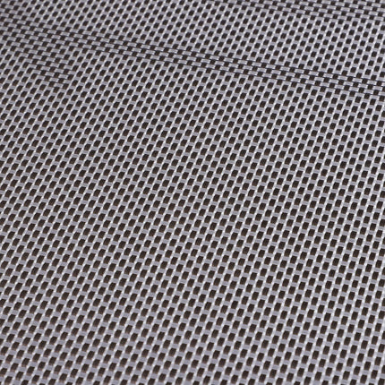 Set of 6 Folding Metal Frame Garden Chairs with Breathable Mesh Seat - Grey