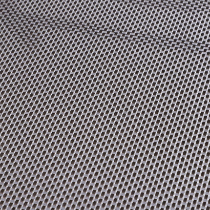 Set of 4 Folding Metal Frame Garden Chairs with Breathable Mesh Seat - Grey