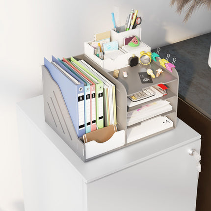 2-Drawer Steel Vertical Filing Cabinet with Lock & Adjustable Hanging Bars for A4, Legal, Letter Files - White