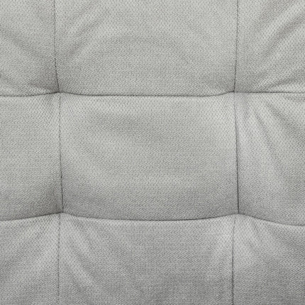 Modern 2 Seater Loveseat Sofa with Hidden Storage and Tufted Cotton Upholstery - Light Grey