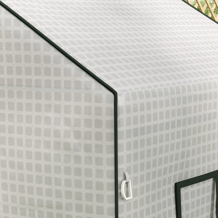 Outsunny Greenhouse Cover Replacement with Roll-Up Door and Windows 190x140x73cm - White