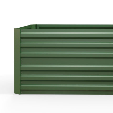 Galvanised Steel Raised Garden Bed 180x90x59 cm with Reinforced Rods - Green
