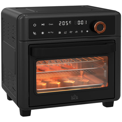 13L Multifunction Air Fryer Oven with 12 Presets & Adjustable Timer - Black