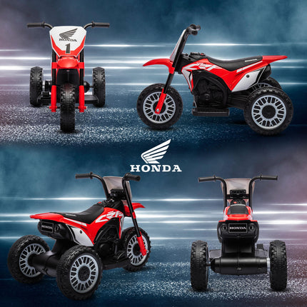 6V 3-Wheel Kids Electric Motorbike with Horn & Startup Sound for Ages 18-36 Months - Red
