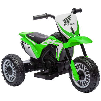 6V 3-Wheel Kids Electric Motorbike with Horn and Startup Sound for Ages 18-36 Months - Green