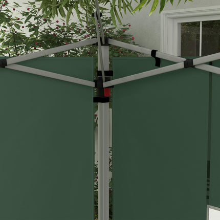 2 Pack Gazebo Side Panels with Window for 3x3 or 3x4m Canopy - Green