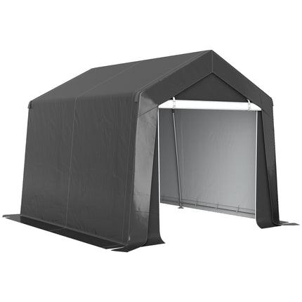 3 x 3 Metre Waterproof Garden Storage Shed with Ventilation Window - Dark Grey