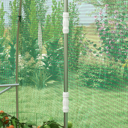4 x 3 Metre Polytunnel Greenhouse with Integrated Sprinkler System - Green