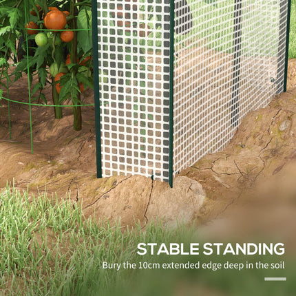Green House, Mini Greenhouse with 2 Roll-up Doors, Vent Holes and Reinforced Cover, 100 x 80 x 150cm