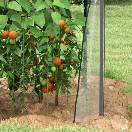 Portable Mini Greenhouse 90x90x145cm with Zipped Doors - Clear