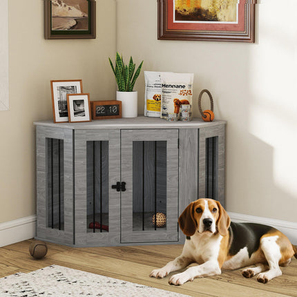 Conner Medium Dog Crate with Cushion 104x55x63 cm - Grey