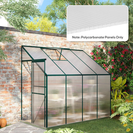 14 Pieces 121x61x0.4cm Twin-Wall Polycarbonate Roofing Sheets 10m² Greenhouse Panels - Clear