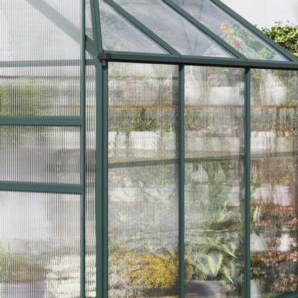 14 Pieces 121x61x0.4cm Twin-Wall Polycarbonate Roofing Sheets 10m² Greenhouse Panels - Clear
