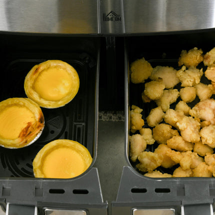 Dual Zone 8L Air Fryer with Sync Cook Function - Black
